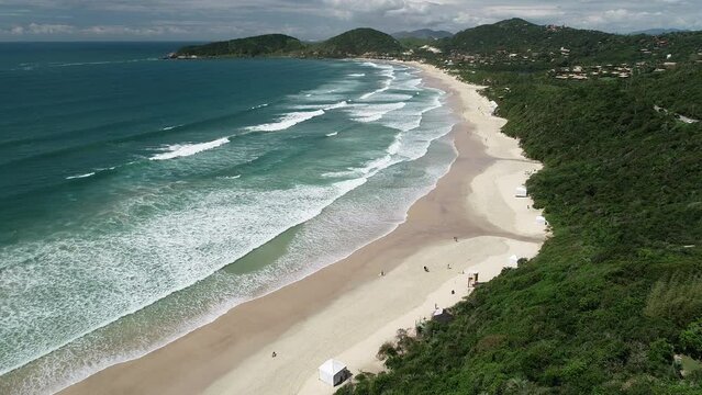 Aerial view of Praia do Rosa (Rosa Beach) - Imbituba, Santa Catarina, Brazil