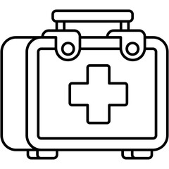 Fototapeta premium Mini First Aid Box Icon