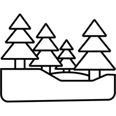 Obraz premium Forest Icon