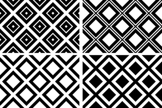 Abstract Circle  White Design Element with 3D Illusion Effect on Black Background. 