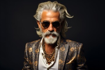 Portraits embodying the Eclectic Grandpa' Aesthetic, featuring young individuals with vintage-inspired hairstyles or facial hair that adds character to their overall look
