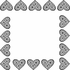 Digital paper, heart paper, seamless paper, seamless pattern, pattern, boho, boho pattern, paper