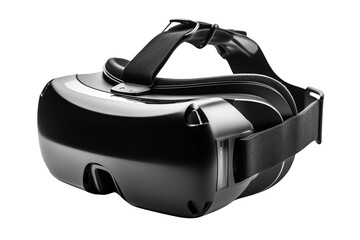 Black VR headset on Transparent Background PNG