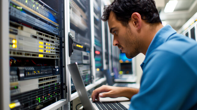 Large-scale data center servicing.