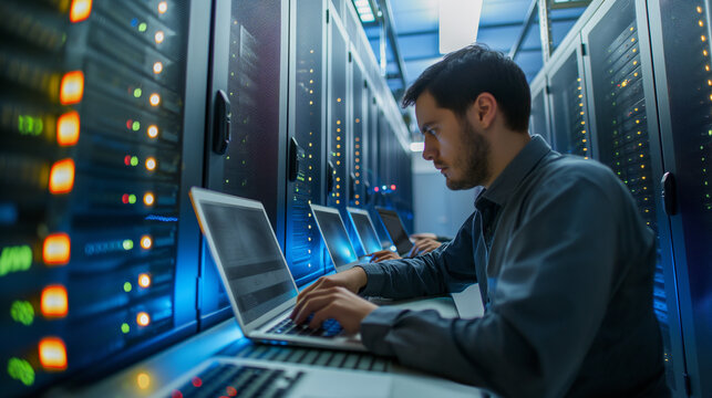 Large-scale data center servicing.