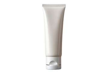 White face cream tube beauty product on Transparent Background PNG