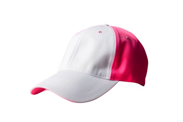White and pink cap on Transparent Background PNG