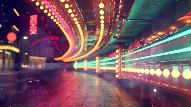 computer generated marquee with an alpha channel . seamless looping overlay 4k virtual video animation background