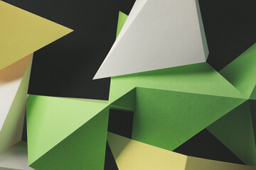 Triangular shapes, geometric abstract background