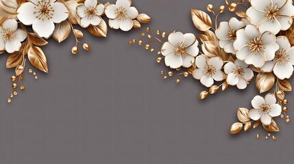 Elegant Cherry Blossom Floral Banner for Weddings, Parties, and Ceremonies