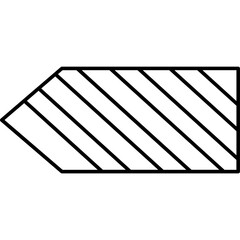 Diagonal Line Tape Icon