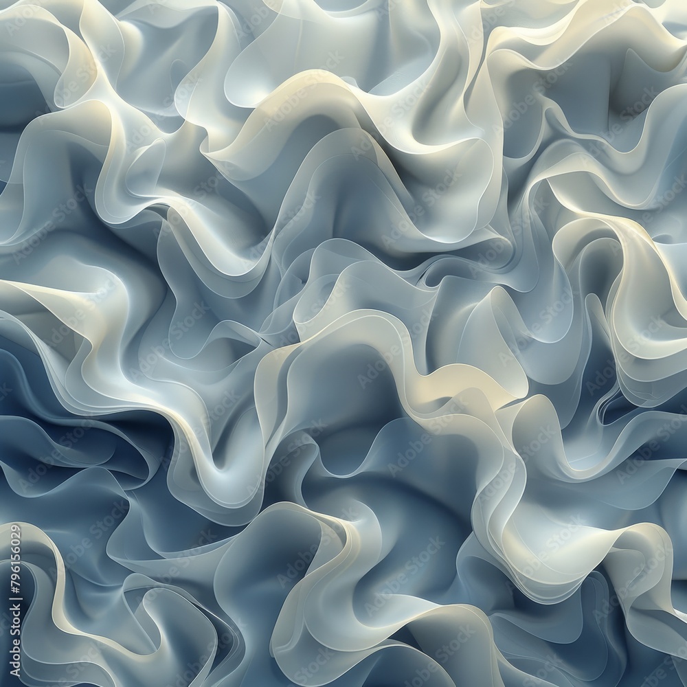 Poster abstract backgrounds, smoke patterns with soft swirls and fades, monochrome with a hint of blue