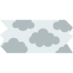 Cloud Pattern Tape Illustration