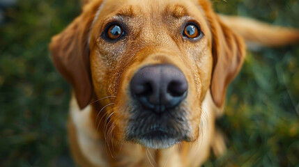 Close-Up of a Labrador Retriever's Expressive Eyes