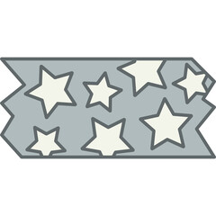 Star Pattern Tape Sticker