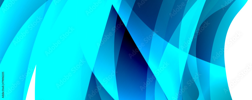 Aufkleber an abstract background featuring a geometric pattern in shades of blue and aqua. the design includes