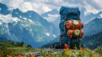 hiker in the mountain