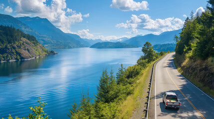 lake in the mountains