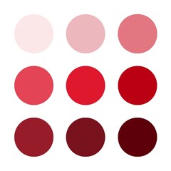 red set of color palette banner background	