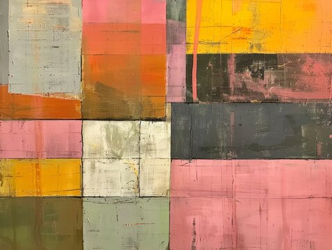 Influenced by Rothko, modernist abstract art features bold color blocks in a large scale