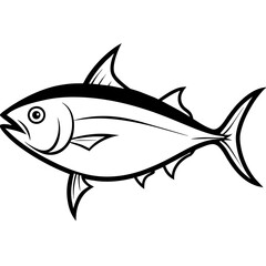 Obraz premium bluefin-tuna-vector