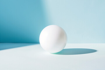 Simple random object central focus on white surrounded by a stark solid color background
