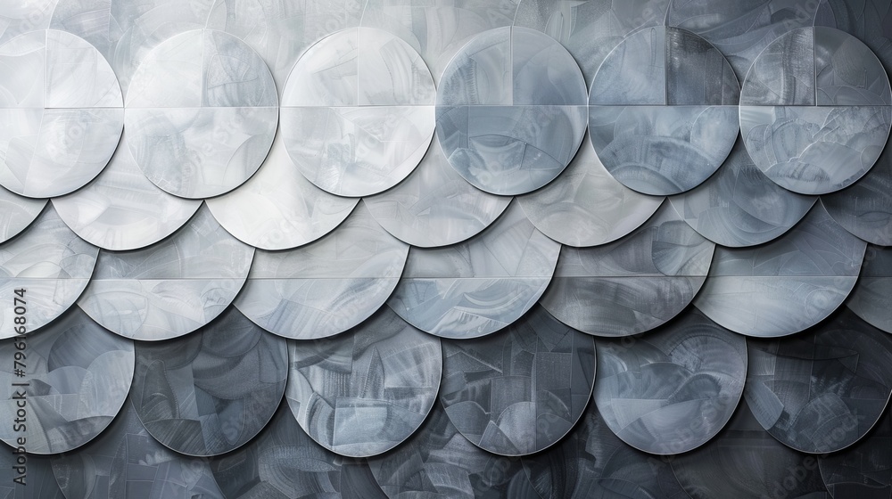 Leinwandbilder abstract pattern, geometric tiles repeat with subtle shade shifts, adding depth and texture