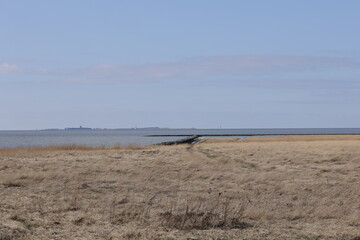 Blick auf die Küstenlandschaft bei Cuxhaven an der Nordsee	
