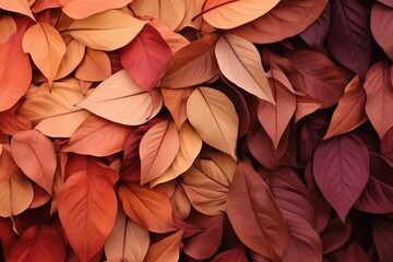 Autumn Harvest Gradient Hues: Bronze Foliage Color Wash Spectacle