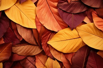 Autumn Harvest Gradient Hues: Bronze Foliage Color Wash