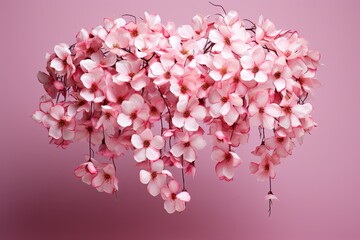 Blossoming Cherry Gradient Colors: Petal Cascade Elegance