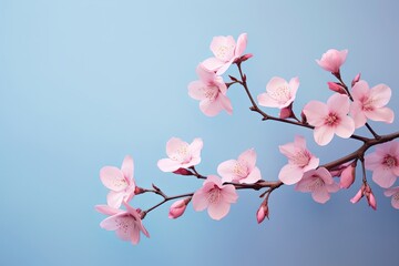 Blossoming Cherry Gradient Colors: Pastel Delight of Cherry Blossoms