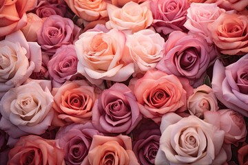Blush Garden Hues: Rose Gradient Blooms