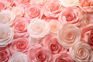 Blush Rose Garden Gradients: Delicate textures of a serene garden