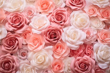 Blush Rose Garden Gradients - Gentle Floral Gradient Backdrop