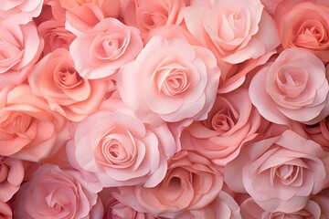 Blush Rose Garden Gradients: Elegant Rose Color Wash