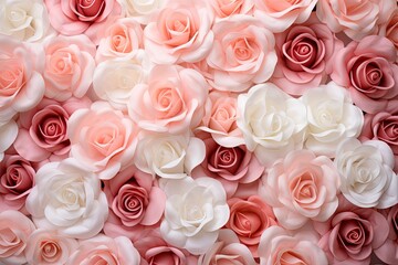 Blush Rose Garden Gradients - Gentle Floral Gradient Backdrop