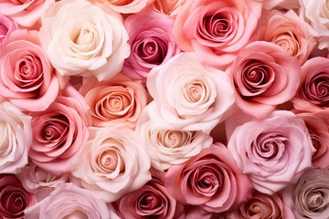 Blush Rose Garden Gradients: Romantic Blend of Garden Hues