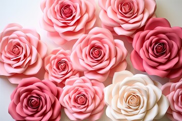 Blush Rose Garden Gradients: Romantic Rose Bloom Gradient Delight