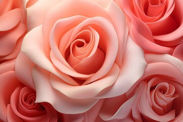 Blush Rose Garden Gradients - Soft Petal Gradient Textures Bliss