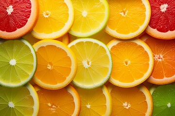Citrus Grove Gradient Zests: A Grove Fresh Citrus Spectrum - obrazy, fototapety, plakaty