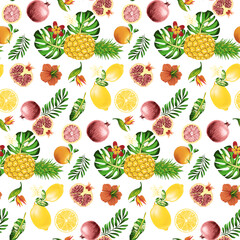 Textile and digital seamless pattern floral design, Wallpaper design