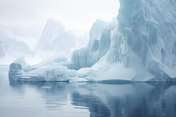 Crystal Clear Iceberg Gradients: Arctic Chilly Artistry