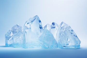 Crystal Clear Iceberg Gradients: Glacial Shimmer Backdrop Symphony.