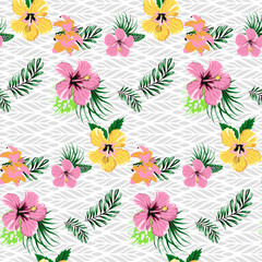 Textile and digital seamless pattern floral design, Wallpaper design