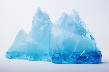 Crystal Clear Iceberg Gradients: A Stunning Icy Blue-White Spectrum