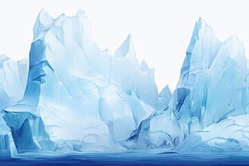 Crystal Clear Iceberg Gradients: A Polar Frost Texture Expedition