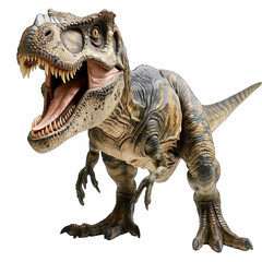 Naklejka premium Roaring Tyrannosaurus Rex isolated on Transparent Background, without background .PNG
