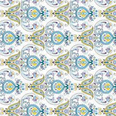 Textile and digital seamless pattern floral design