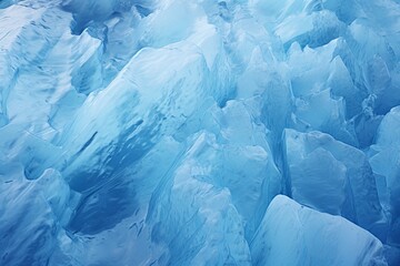 Glacial Ice Melting Gradients: Frosty Blue Shiftscape